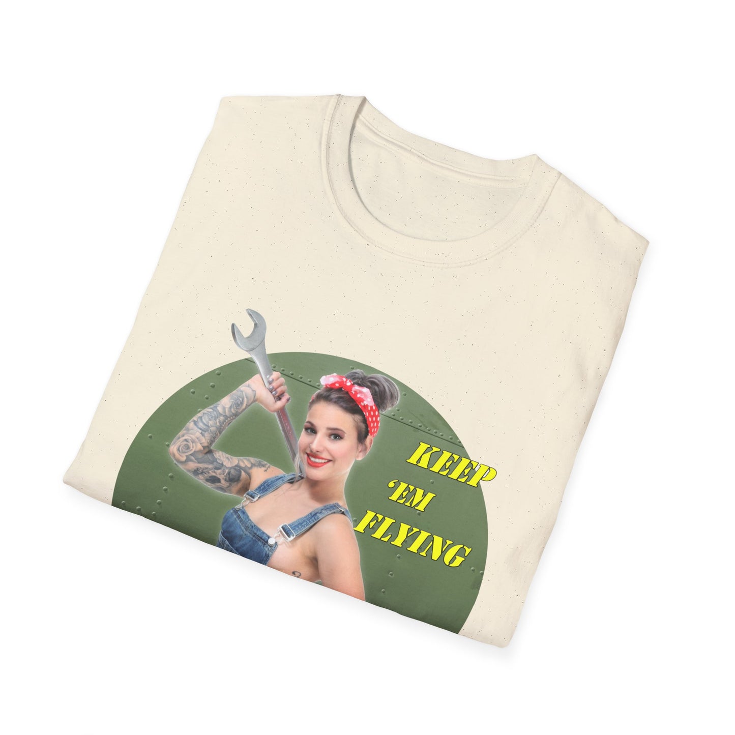 Vintage Inspired Keep on Flying Unisex T-Shirt, Retro T-Shirt, Motivational Tee, Gift for Her, Casual Wear, Everyday Use